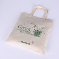 Recycled Durable Printed Natural Color Grocery Canvas Cotton Shopping Tote Bag Promotion For Advertising, Gift, Supermarket